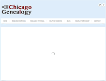 Tablet Screenshot of chicagogenealogy.com