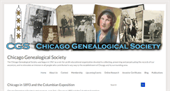 Desktop Screenshot of chicagogenealogy.org