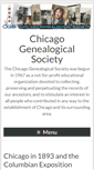 Mobile Screenshot of chicagogenealogy.org